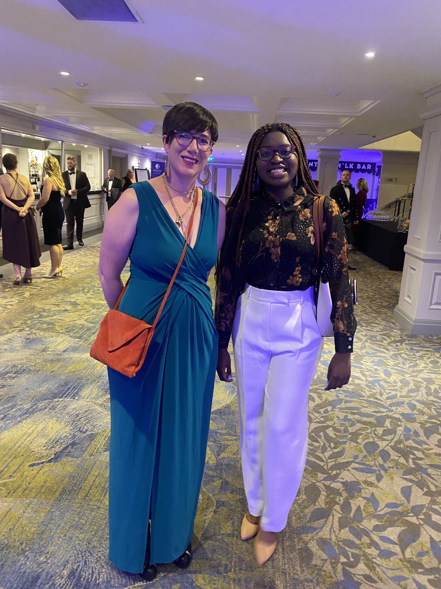 Delighted to be here alongside my <a href="/WIJ_Scotland/">Women in Journalism Scotland</a> mentee - the phenomenal <a href="/copokuaf/">Christiana Opoku</a>, founder of @thechritical magazine - who is shortlisted for Student Journalist of the Year!