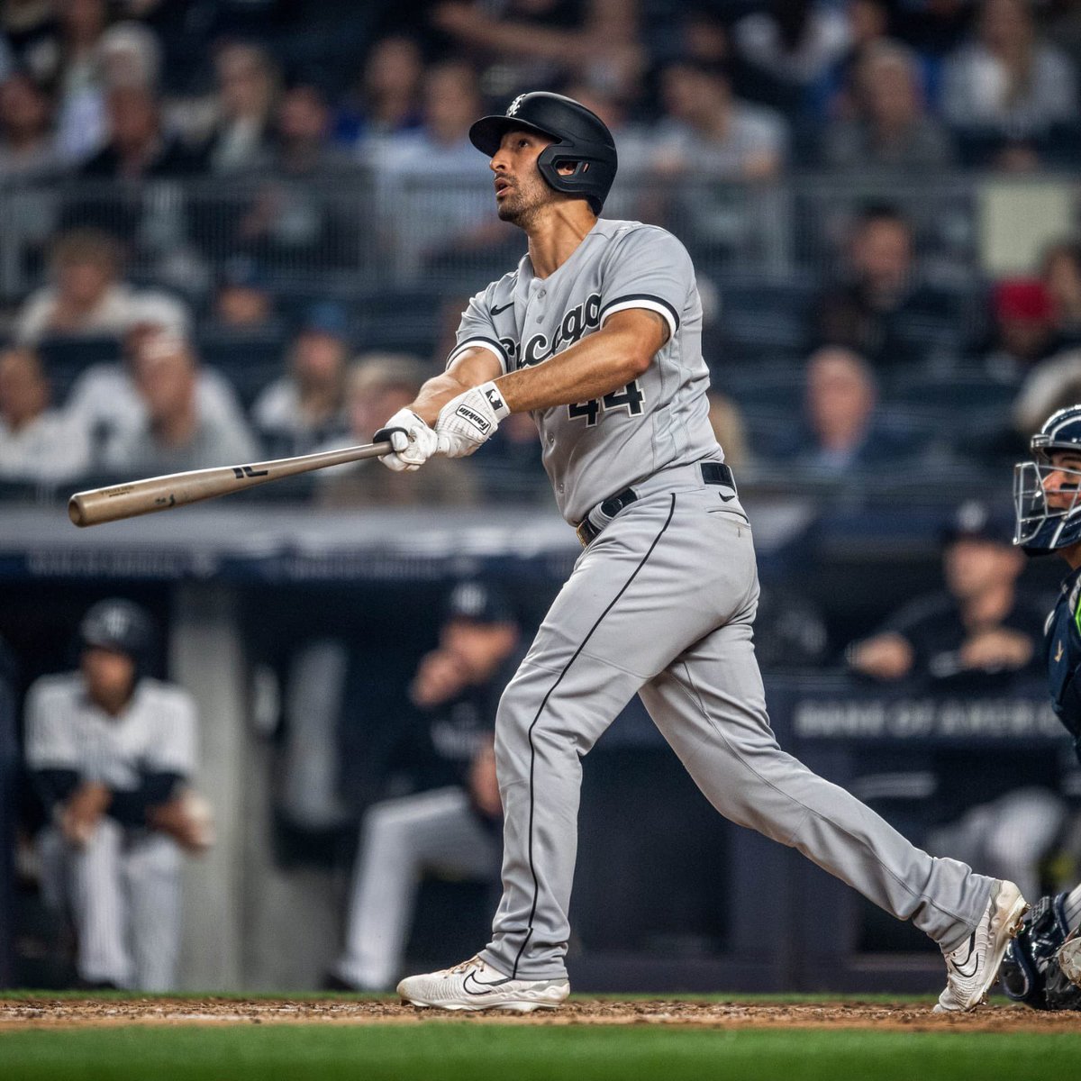 jardinizquierdo's tweet photo. #MLB | WHITE SOX SECA BATEO DE YANKEES EN EL BRONX ⚫⚾

Sin su capitán, Aaron Judge, los #RepBX caen en el primero de la serie frente a los #WhiteSox por pizarra final de 3 carreras por 2 en el Bronx. https://t.co/oqh5Vl2iTp