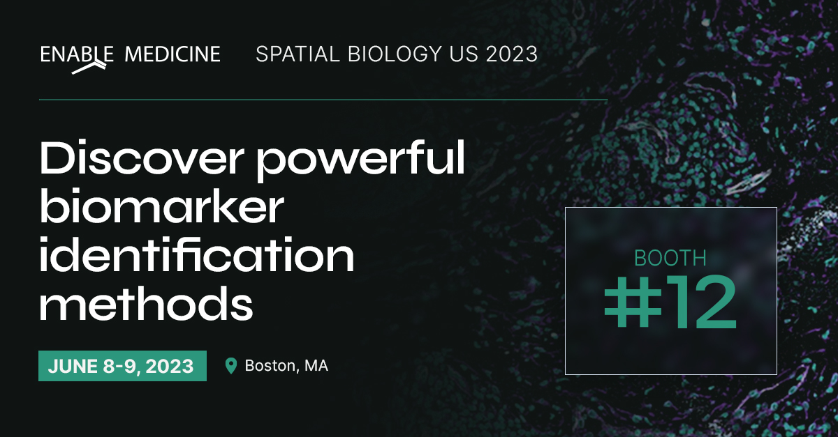 Transform images into insights with our deep spatial profiling platform.
We will be at #SpatialBiologyUS this June 8-9 in Boston, MA. Stop by
booth 12 to see how we can meet all your spatial biology needs!

hubs.li/Q01RpHc-0

#SpatialBiology #SpatialOmics