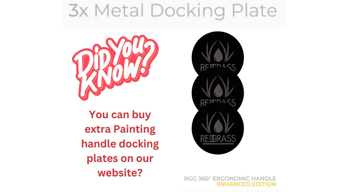 Expand your painting possibilities with extra docking plates for your Redgrass Creative painting handle! 

redgrasscreative.com/product/wpha-3…

#RedgrassGames #PaintingAccessories #MiniaturePainting#ModelPainting #CreativeTools #HobbyPainting