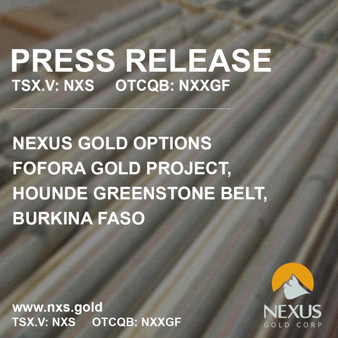 $NXS.V $NXXGF Nexus Gold Options Fofora Gold Project, Hounde Greenstone Belt, Burkina Faso.

Read the full press release here: shorturl.at/chrEM

#PreciousMetals #Mining #JuniorMining #TSXV #Gold