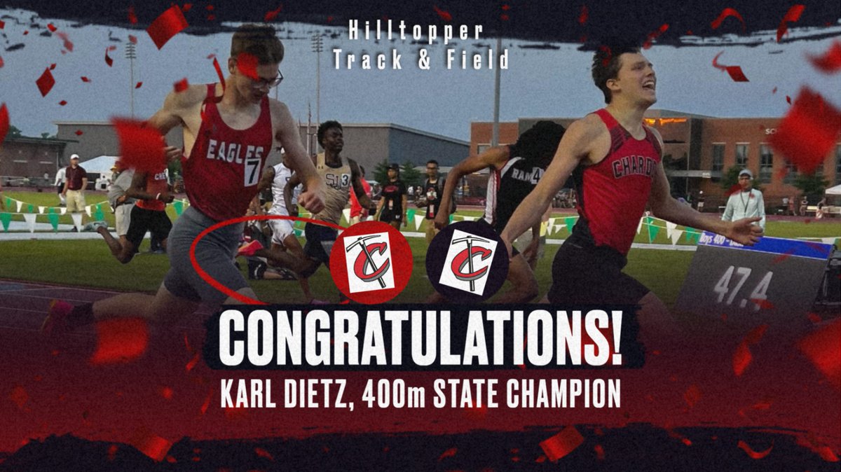 Please join us  to celebrate Karl's 400m State Championship!!

Saturday, June 10

10:00am

Chardon Memorial Field