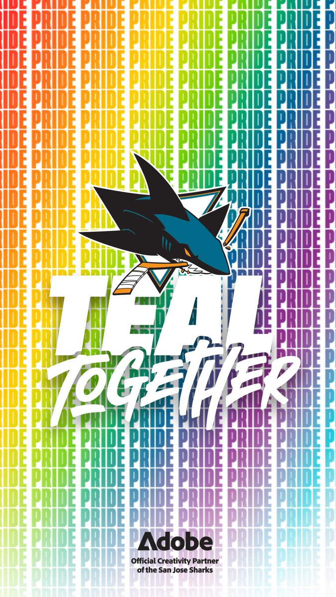 SanJoseSharks's tweet photo. #Pride wallpapers are here‼️ 🏳️‍🌈

#WallpaperWednesday | @Adobe https://t.co/LjcsbaxRIA