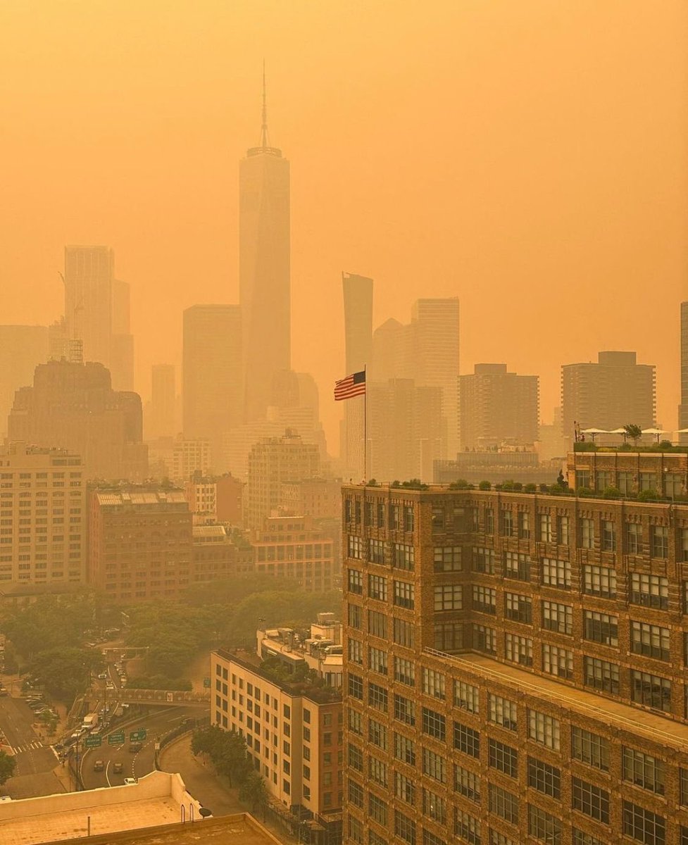 New York now …strange weather…