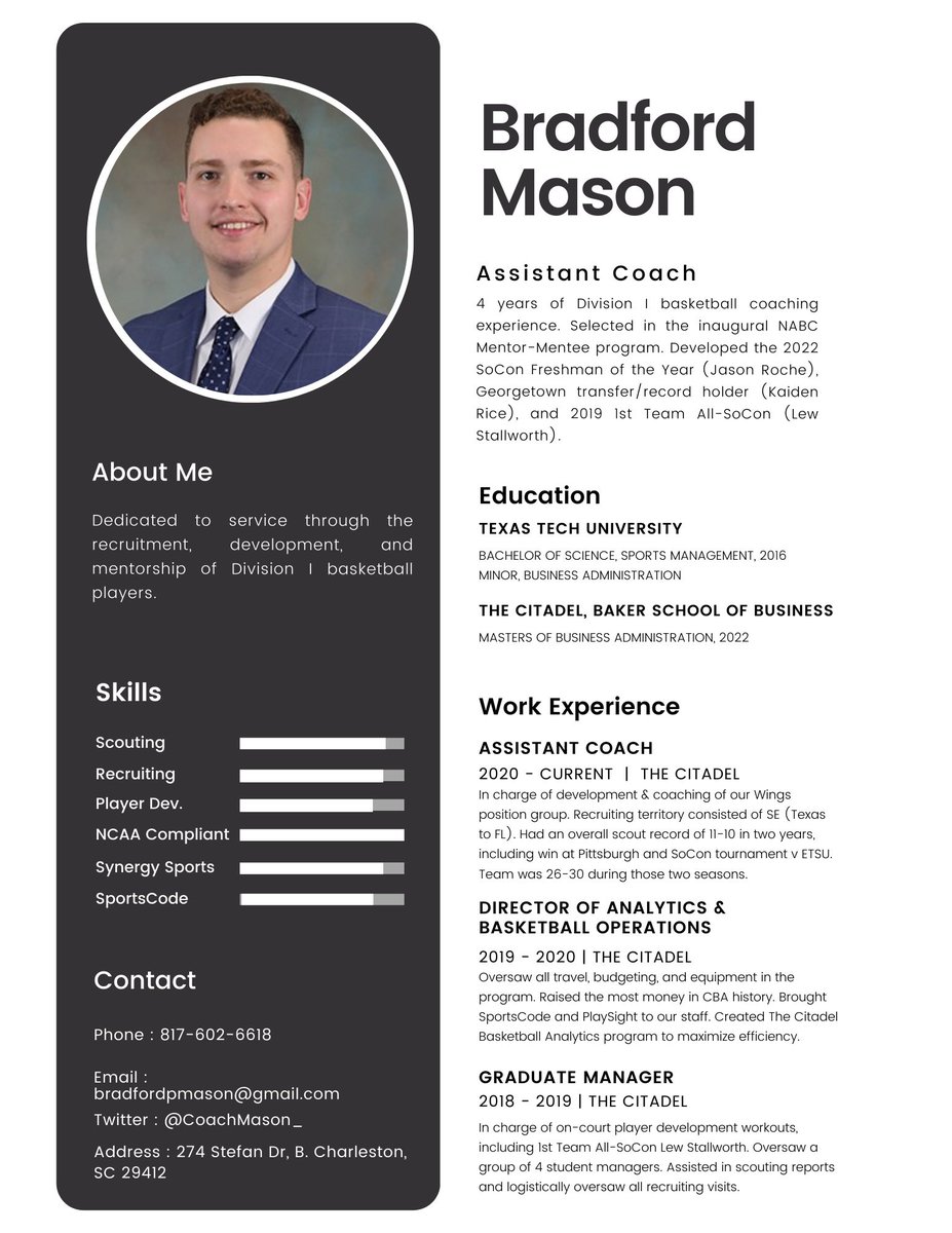 <a href="/RisingCoaches/">Rising Coaches</a> Looking for any role to make a difference! 4 years of D1 coaching experience in variety of roles.