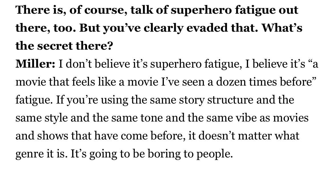 ‘Across the Spider-Verse’ producers <a href="/philiplord/">Phil Lord</a> and <a href="/chrizmillr/">Christopher Miller</a> shared their very hot takes on “superhero fatigue” in our new interview. rollingstone.com/tv-movies/tv-m…