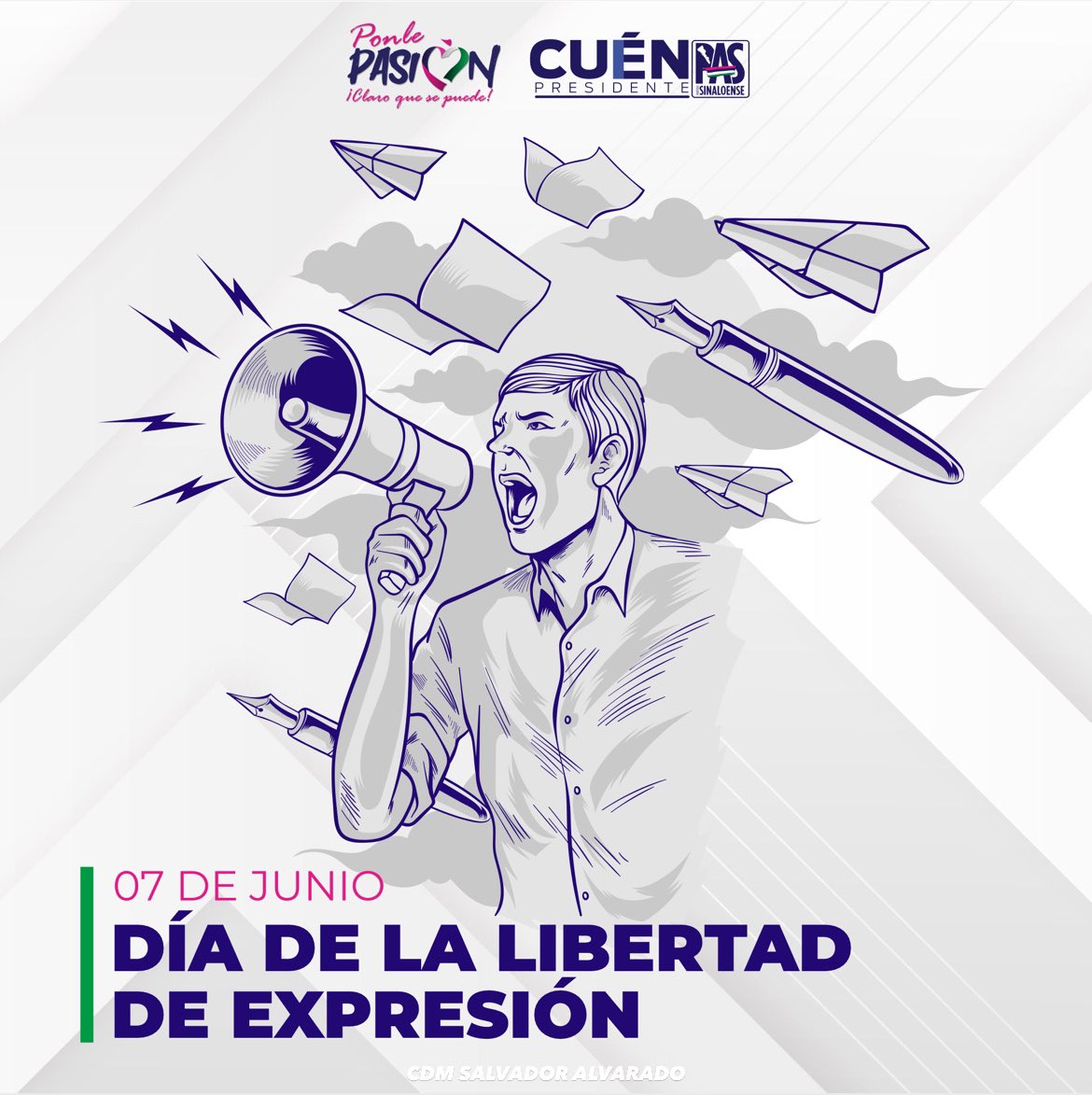 pasdistrito91's tweet photo. La libertad de expresión es un derecho fundamenta…

-7Junio- 

DÍA DE LA LIBERTAN DE EXPRESIÓN 

#ClaroQueSePuede https://t.co/ltVUqVerX6