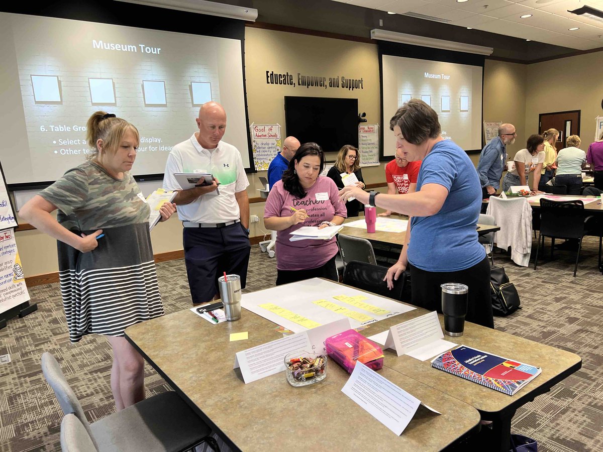 Adaptive Schools with Dr. Bess Scott at #ESU9 day 3! #learninginaction