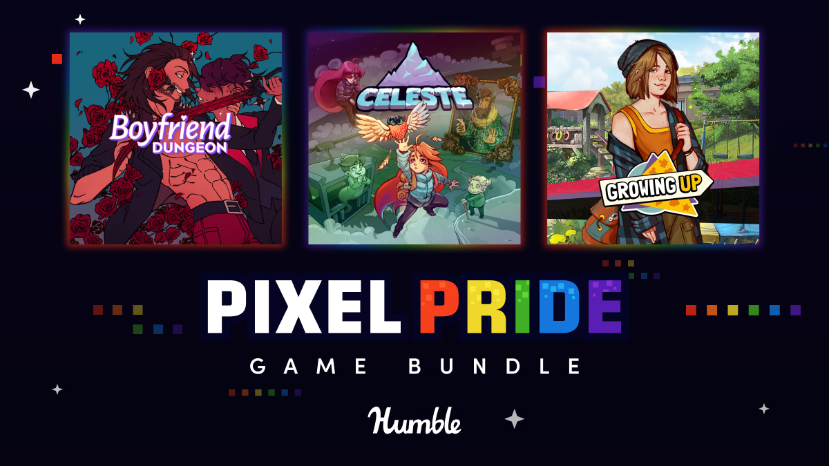 Humble Bundle (@humble) on Twitter photo 🏳️🌈🏳️⚧️ Play with LGBTQ+ Pride all year round with this collection of awesome, vibrant, inclusive games—featuring Celeste, Boyfriend Dungeon, Growing Up, and more!
Pay what you want and choose how much of your purchase supports <a href="/TrevorProject/">The Trevor Project</a>.
ow.ly/J8iq50OI1Yn 🏳️🌈🏳️⚧️ Play with LGBTQ+ Pride all year round with this collection of awesome, vibrant, inclusive games—featuring Celeste, Boyfriend Dungeon, Growing Up, and more!
Pay what you want and choose how much of your purchase supports <a href="/TrevorProject/">The Trevor Project</a>.
ow.ly/J8iq50OI1Yn