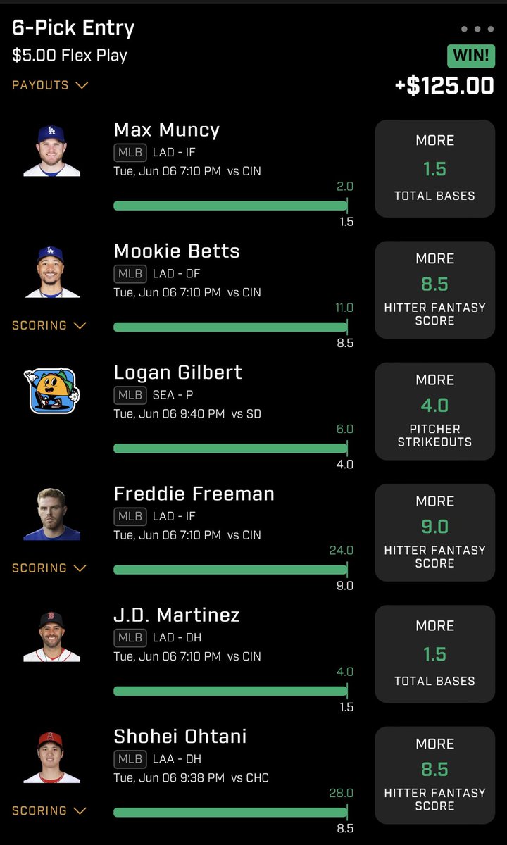 DFSNicholas's tweet image. Ok, I’m back! 
Best @PrizePicks WIN so far. Started in May and already getting results like this. Thanks to @DFSArmy coming through with all the tools needed to do well.
#Durham #Durm #Durham