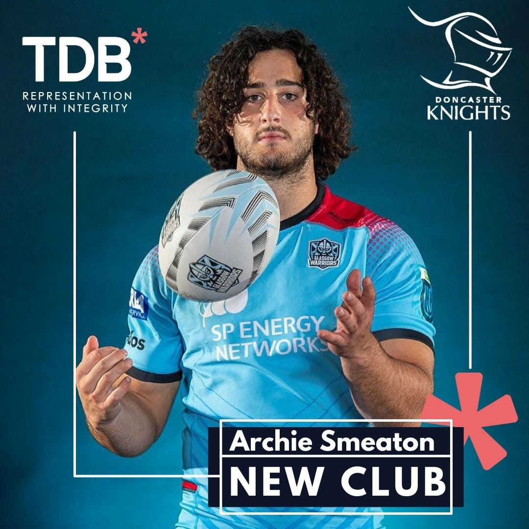𝘽𝙚𝙘𝙤𝙢𝙞𝙣𝙜 𝙖 𝙆𝙣𝙞𝙜𝙝𝙩 

Delighted to announce that dynamic back row Archie Smeaton will join <a href="/DoncasterKnight/">Doncaster Knights 🏉</a> 's for the 2023/24 season 👏 ✍

Archie joins from <a href="/ChallengeCup_/">EPCR Challenge Cup</a> Finalists <a href="/GlasgowWarriors/">Glasgow Warriors</a>

More info ➡️ rb.gy/ahz6k

#ImWithTDB #ArchieSmeaton