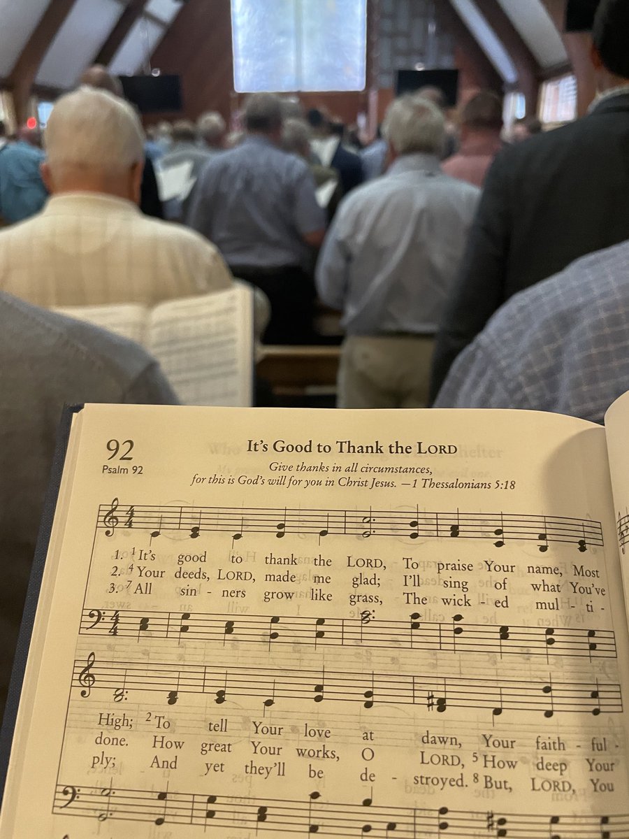 DutchPresby's tweet photo. 270 men making melody with Psalms at #ARPSynod.
Thanks be to God. https://t.co/YcMXLxcGHo