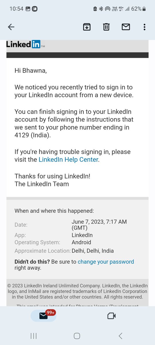bhawnaV7's tweet image. #seekinghelp @LinkedInHelp
Hey @LinkedIn, I need your help! 😓 My account recently experienced an attempted hack, and now it&apos;s restricted. I&apos;m unable to access my profile and would greatly appreciate your assistance in resolving this issue. Username: Bhawna Verma