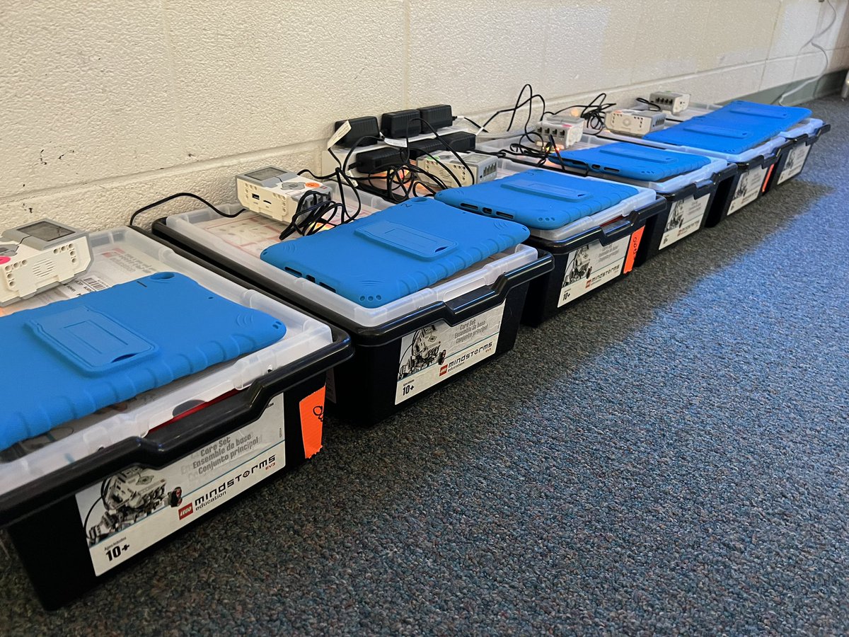 OwensOgres's tweet image. Robots are built and ready to start coding tomorrow! A huge thanks to all that donated to both the EV3 project and iPads via Donors Choose. I am so thankful I can bring this experience to my kiddos in the last few weeks of school. #learningshouldbefun