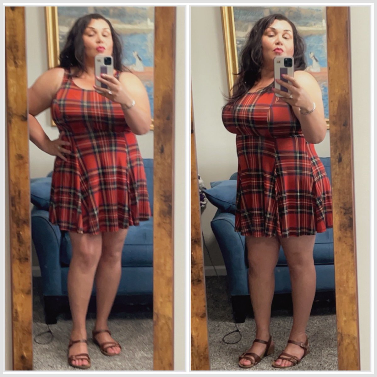 elizabethhayes8's tweet image. Giving a presentation on campus today for TruScholars, so I had to put real clothes on 😂 Wanting to like me in a dress, not quite there yet 🫤 #midsizestyle #agelessstyle  #PhDLife #AsstProfessor