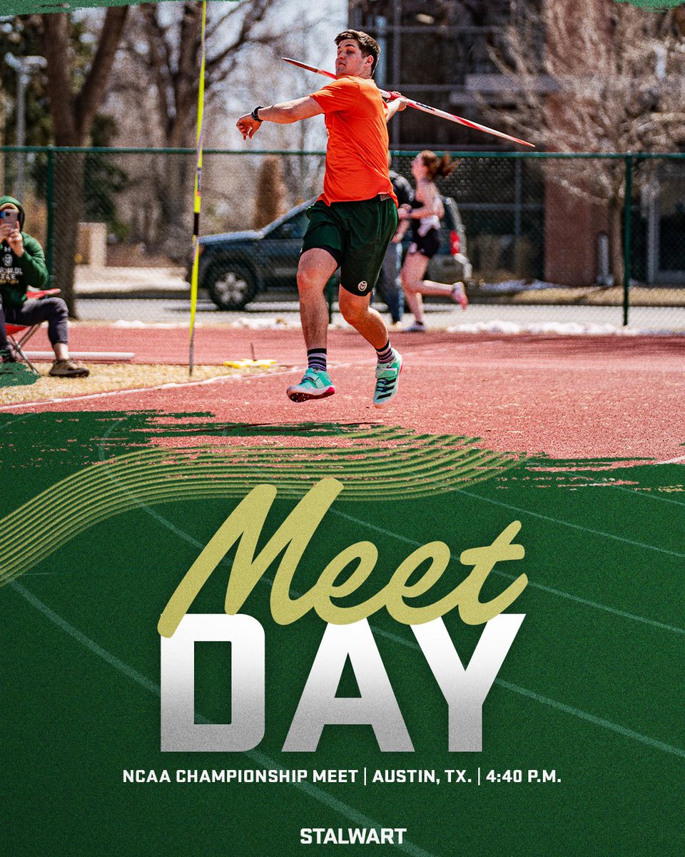 CSUTrackFieldXC's tweet photo. Competing with heavy hearts today as we start competition at the NCAA Championship Meet💚

First up: Jackson Morris in the men's javelin today at 4:40 p.m.

🖥️: https://t.co/7Df0lNKrUs
📈: https://t.co/vfCZoiGQL9

#Stalwart x #CSURams https://t.co/VQtzNnS8V3