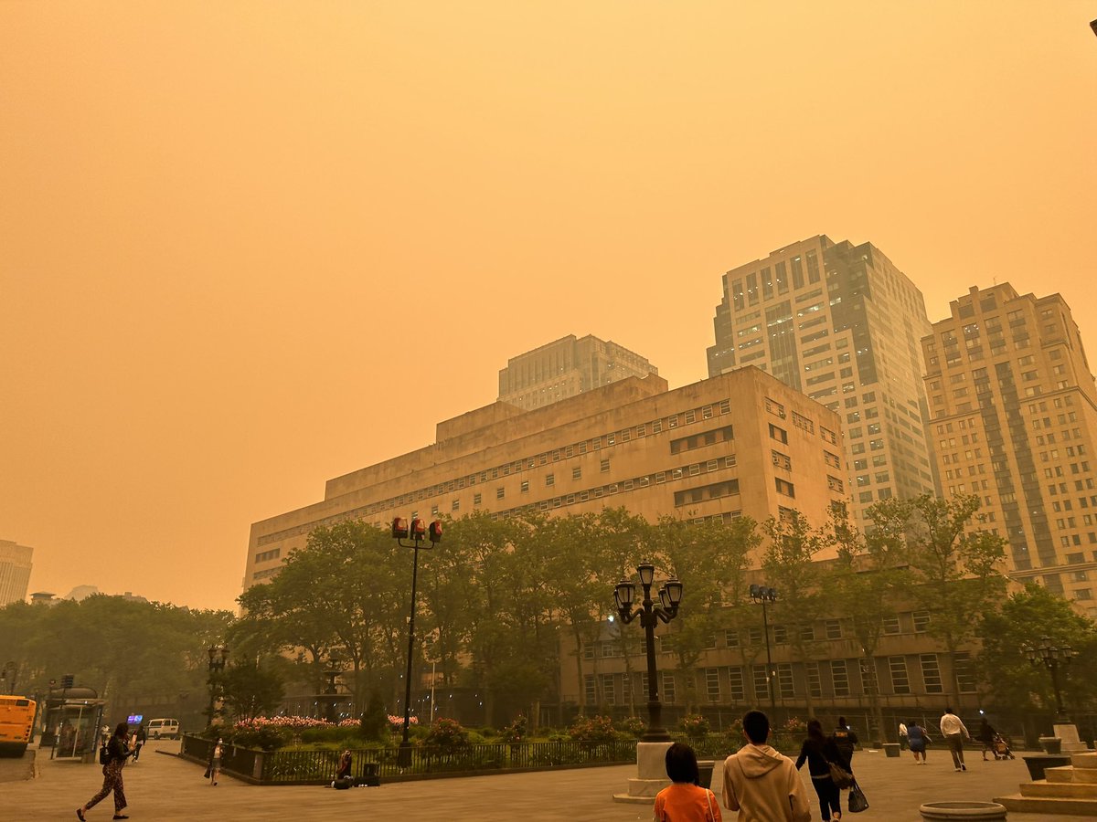 Brooklyn Supreme Court #AirQualityAlert #NYC #smog