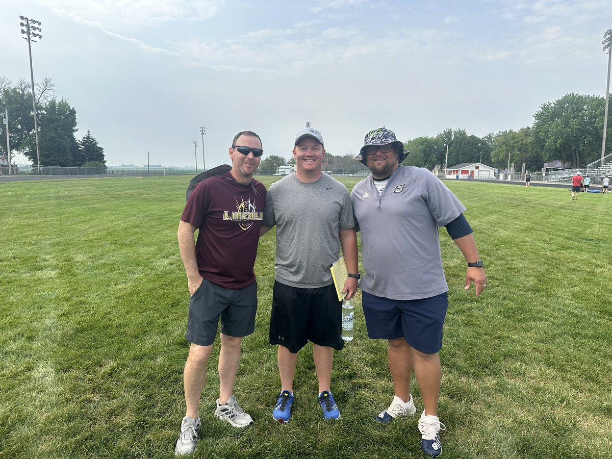Thank you <a href="/fbcoachsimpson/">Coach Kenny Simpson</a> and Coach Gould for coming to a small Midwestern town and doing an install! I appreciate you giving back to the coaching community! It was a great experience! Also, thank you <a href="/RVRaptors/">Ridge View Raptors</a> for hosting and the hospitality! #HolsteinInstall