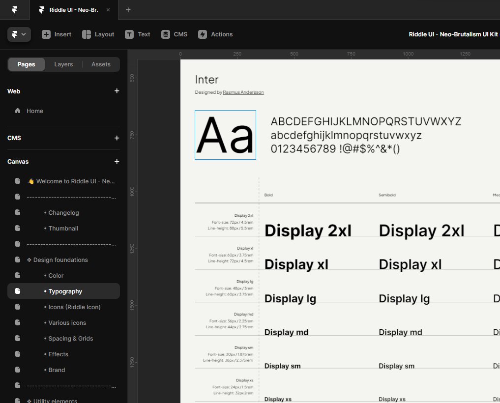 riddle_ui's tweet photo. β¨ Riddle UI Neo-Brutalism is coming soon to @framer
! Elevate your design process with our comprehensive design system. Get ready to unlock new possibilities on #Framer with #RiddleUI. https://t.co/ipclLW90ym