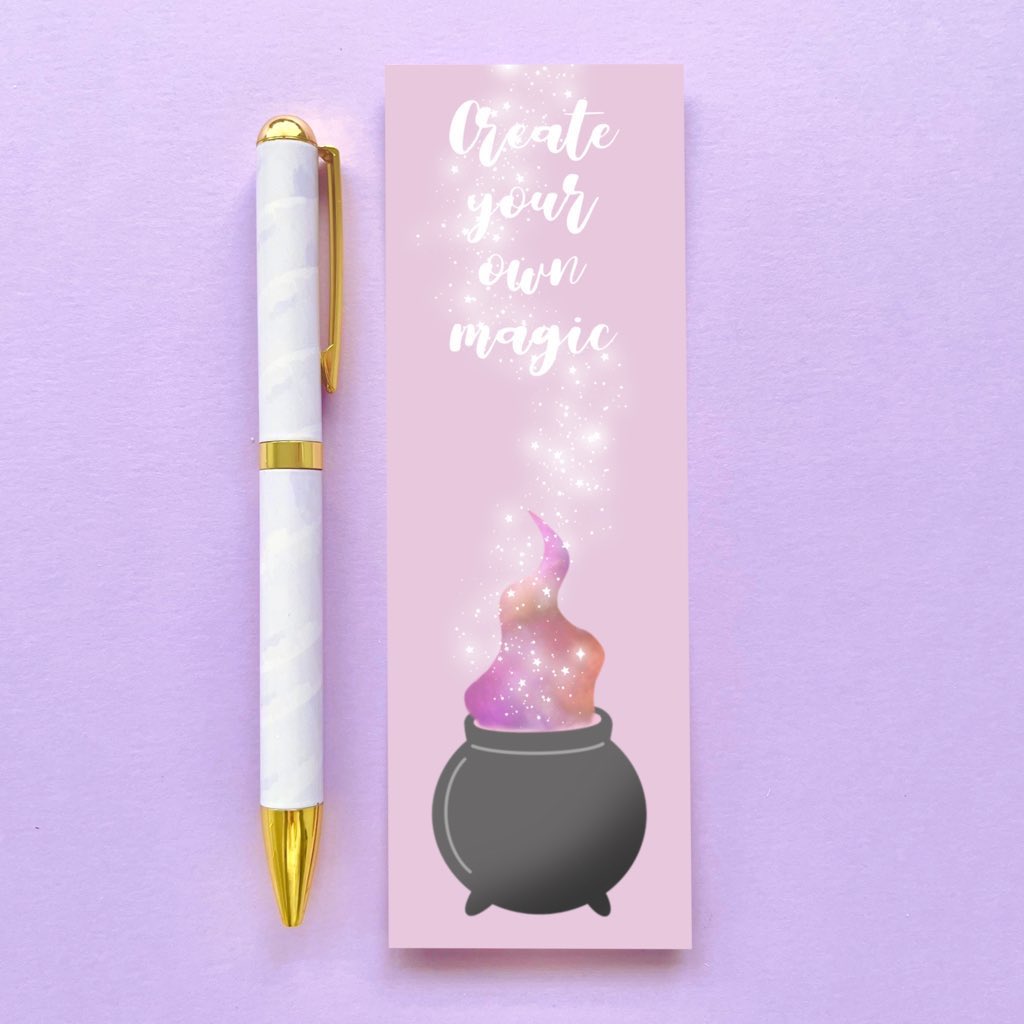 ‘Create your own magic’ Bookmark 🩷💫 #womaninbizhour #yourbizhour #handmadehour #magic #witchy #bookmark #stationery #etsyuk #etsyshop #giftideas #shopindie etsy.com/listing/127877…
