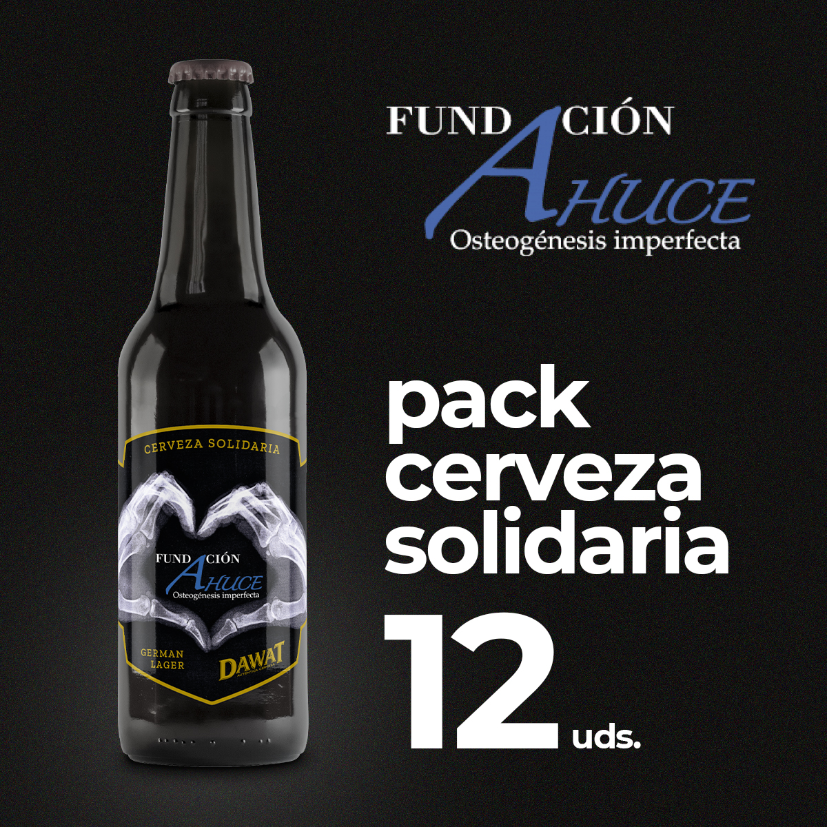 Aún puedes adquirir tu pack @FundacionAhuce de 12 cervezas. Con ello ayudarás a conseguir fondos para la #investigación de la osteogénesis imperfecta. ➡️ AQUÍ: ow.ly/JMYG50NQJNJ ➕ Más información en fundacionahuce.org #CervezaSolidaria💙 #OsteogénesisImperfecta