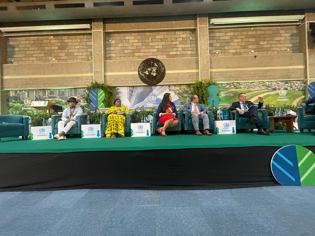 LoweMayor's tweet image. I participated at the High Level Interactive Strategic Dialogue on the Special Theme of the 2nd session of the #UNHabitatAssembly. I described the ways in which #Banjul employs to ensure Gender mainstreaming is integrated into local governance and implementation of #SDGgoals.