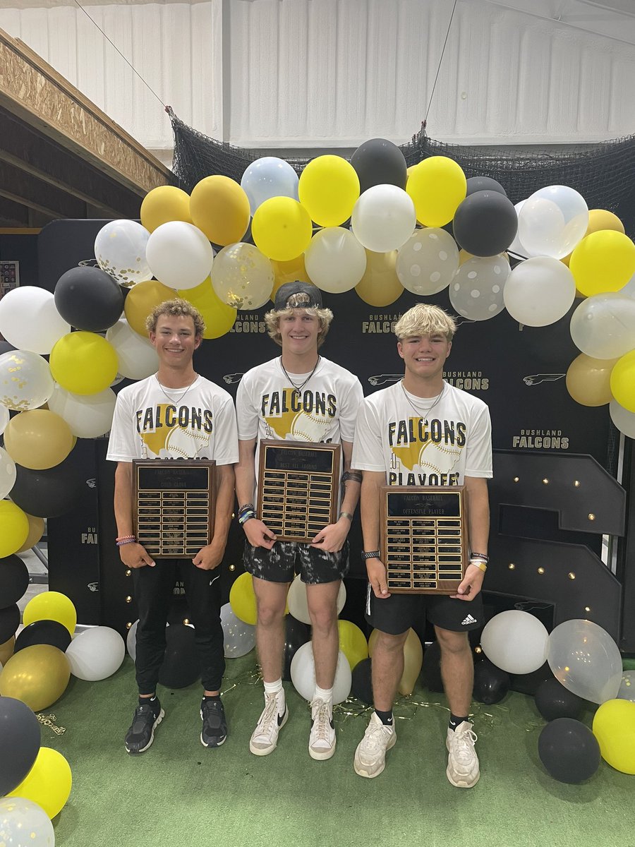 Congrats to <a href="/Kade_Gavina/">Kade Gavina</a> Gold Glove <a href="/JaxonFetsch32/">Jaxon Fetsch</a> Offensive MVP and <a href="/JoshBas23080788/">Josh Bass</a> Team MVP special year with special kids! Wouldn’t have wanted to coach anyone other than Falcon ⚾️ bond was special and a true family whole team deserves an award! #everythingmatters