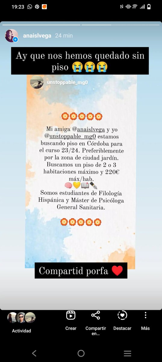 Buscamos piso para septiembre urgente!