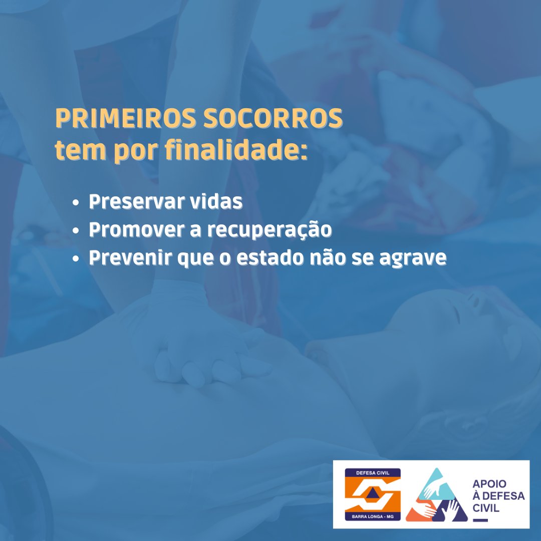 DCBarraLonga's tweet photo. Qualquer pessoa que tenha conhecimento básico em PRIMEIROS SOCORROS pode tomar as medidas imediatas e temporárias em casos de emergência, até a chegada do atendimento especializado.

🔸Siga as regras de segurança apresentadas pelo @‌cert_brasil.

#primeirossocorros https://t.co/AOpCf5DEwK