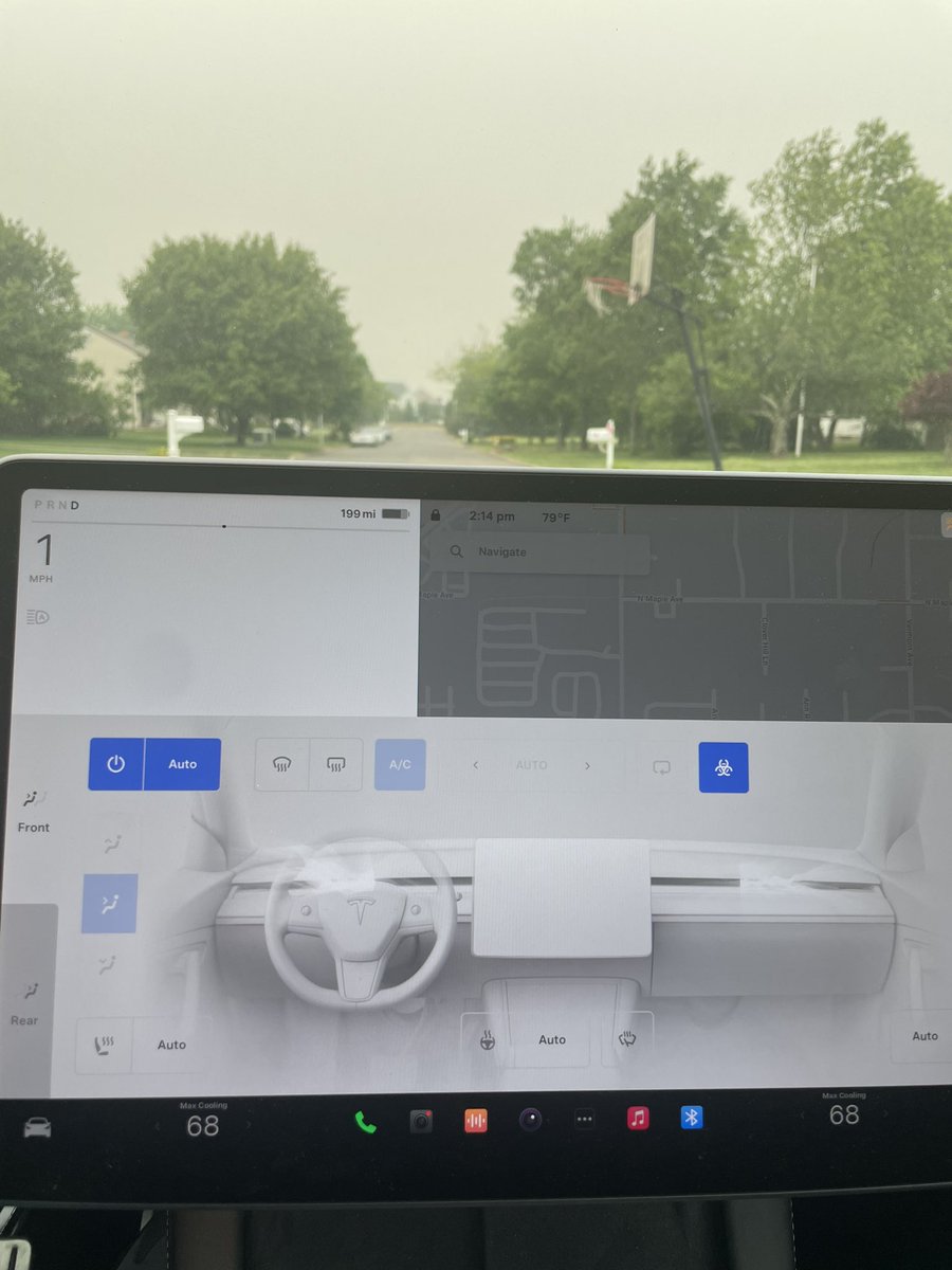 Thanks <a href="/elonmusk/">Elon Musk</a> and <a href="/Tesla/">Tesla</a> for bioweapon defense mode. This smoke and air quality here is awful. Happy to know I’m breathing clean air my car.