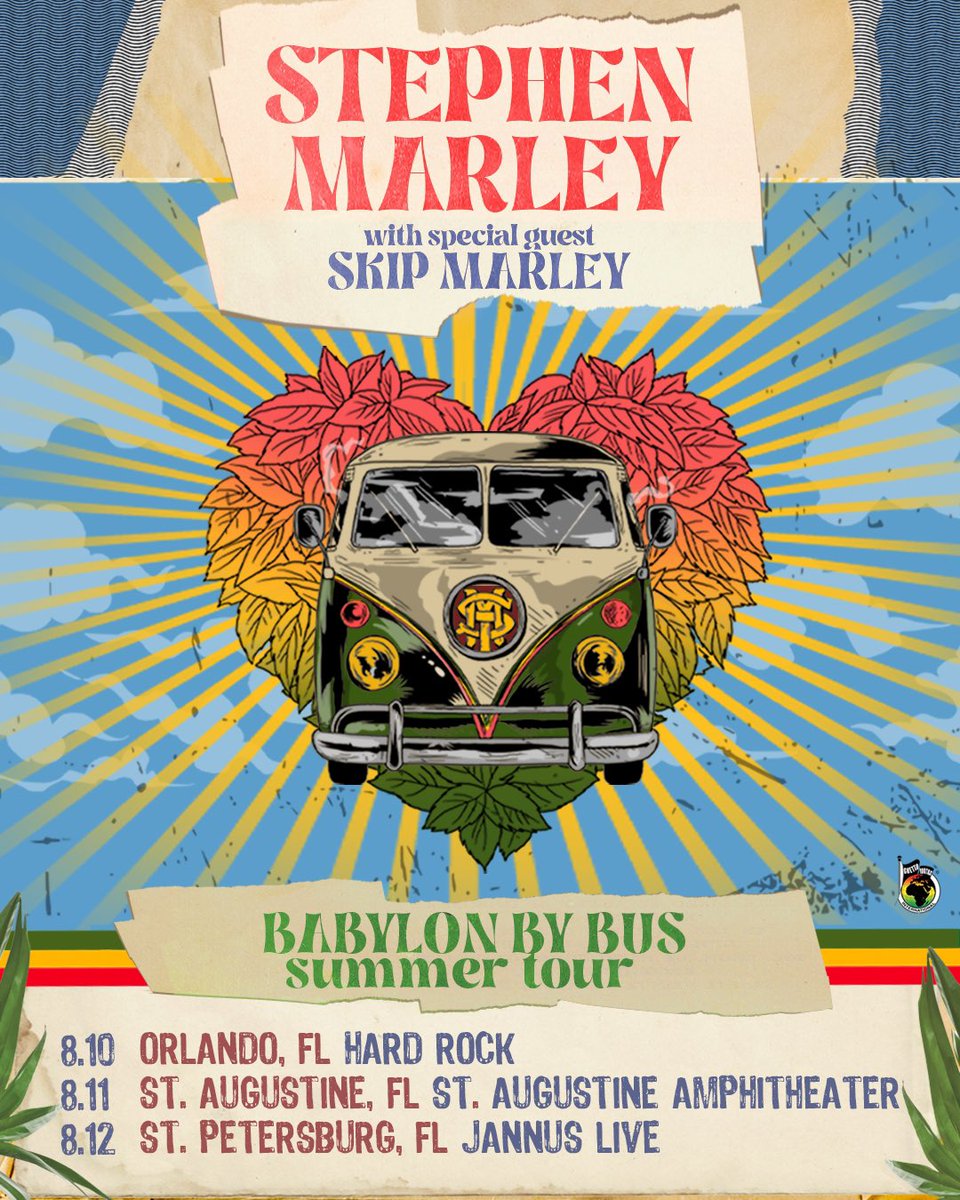 Heading out wit Mi uncle @stephenmarley for di #BabylonByBus summa tour! 🦁🌞