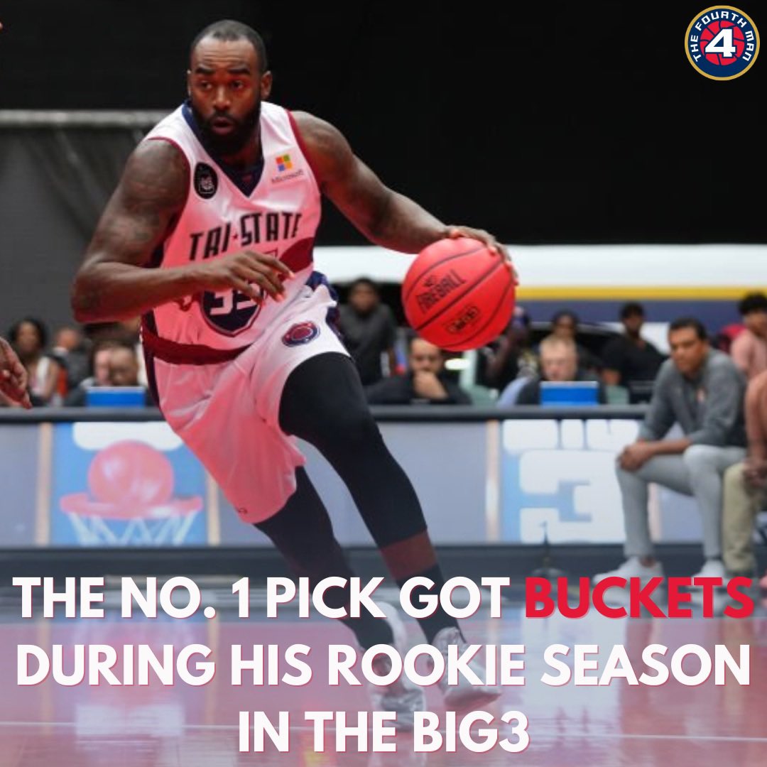 4thManPod's tweet photo. There’s a reason DaJuan went first overall in the 2023 BIG3 Draft! On his way to being named Fourth Man of the Year last season, Summers averaged 12.3 PPG in host year in the league.

Will he help Ball Hogs finally get over the hump and get them in the playoffs? 🐷 https://t.co/mepIDDK0DY