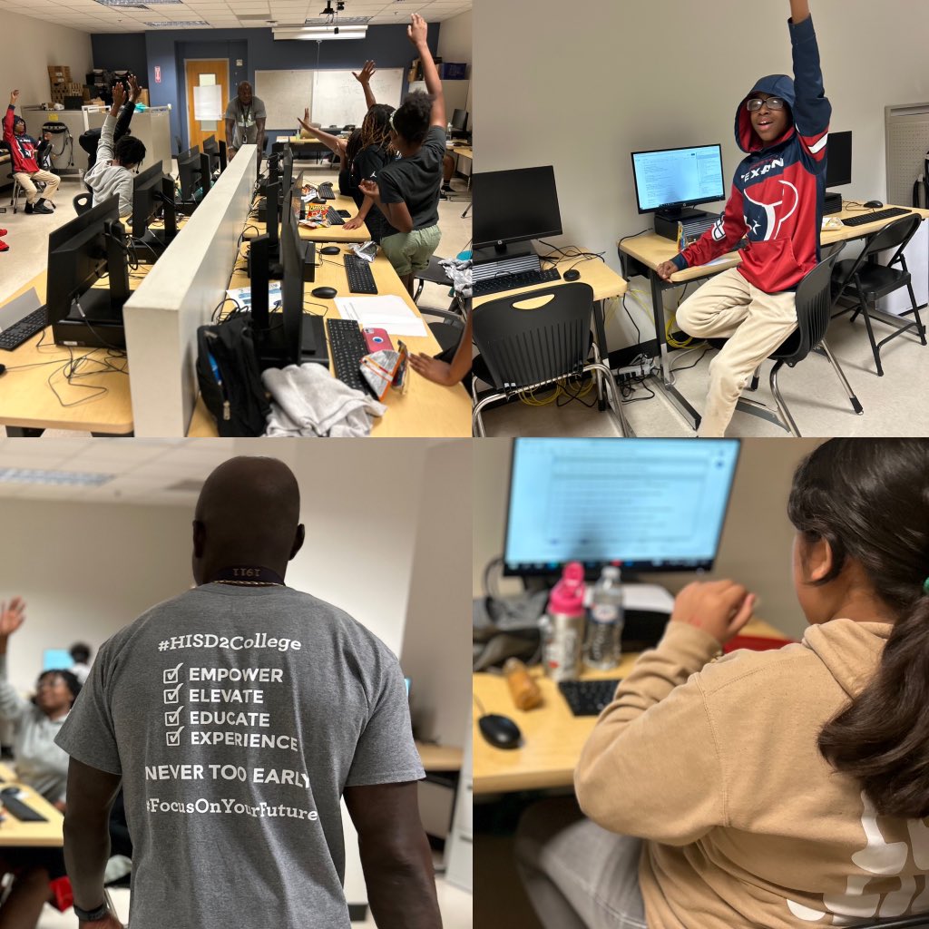 DanielFregens's tweet photo. CCMR ENRICHMENT SUMMER CAMP KICK OFF CONSISTED OF CAREER TABOO, COLLEGE SCAVENGER HUNT, AND COLLEGE MYTH HOOPS!!!!  WE HAVE TO STAY READY SO WE DON’T HAVE TO GET READY @HISD_ProjectEx   @GLECPVA https://t.co/4AyJ7l7a29