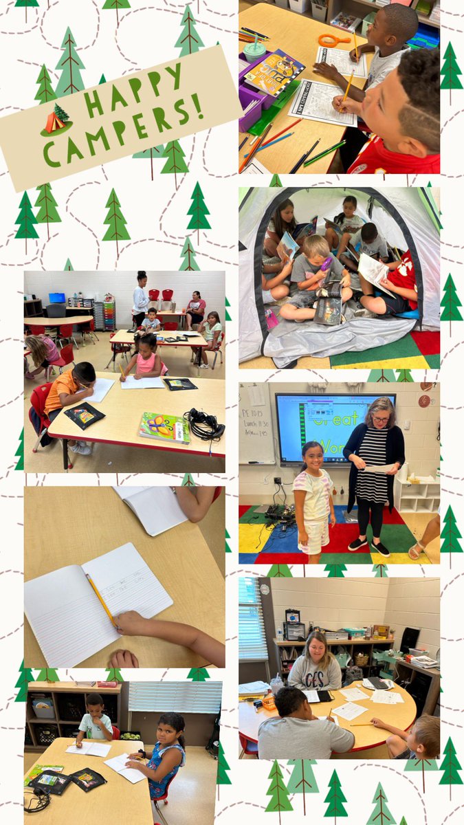 Students and teachers at Calcedeaver Elementary School were happy campers during summer reading camp today!!! #allin10 @Alabama_Reading @AlabamaAchieves @HoseaTraci