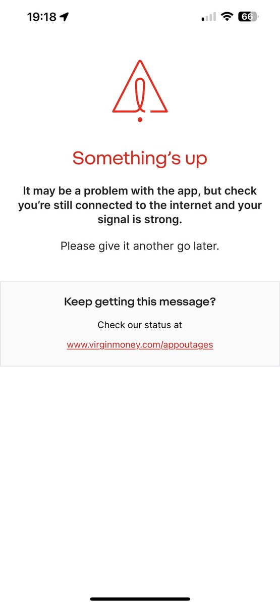ChetDhanak's tweet photo. Hey ⁦@VirginMoney⁩ - What’s up with your app? It’s been this way the whole week #broken #outage #downtime #doesthismeanidontoweyouanymoney https://t.co/1psaszNNOq