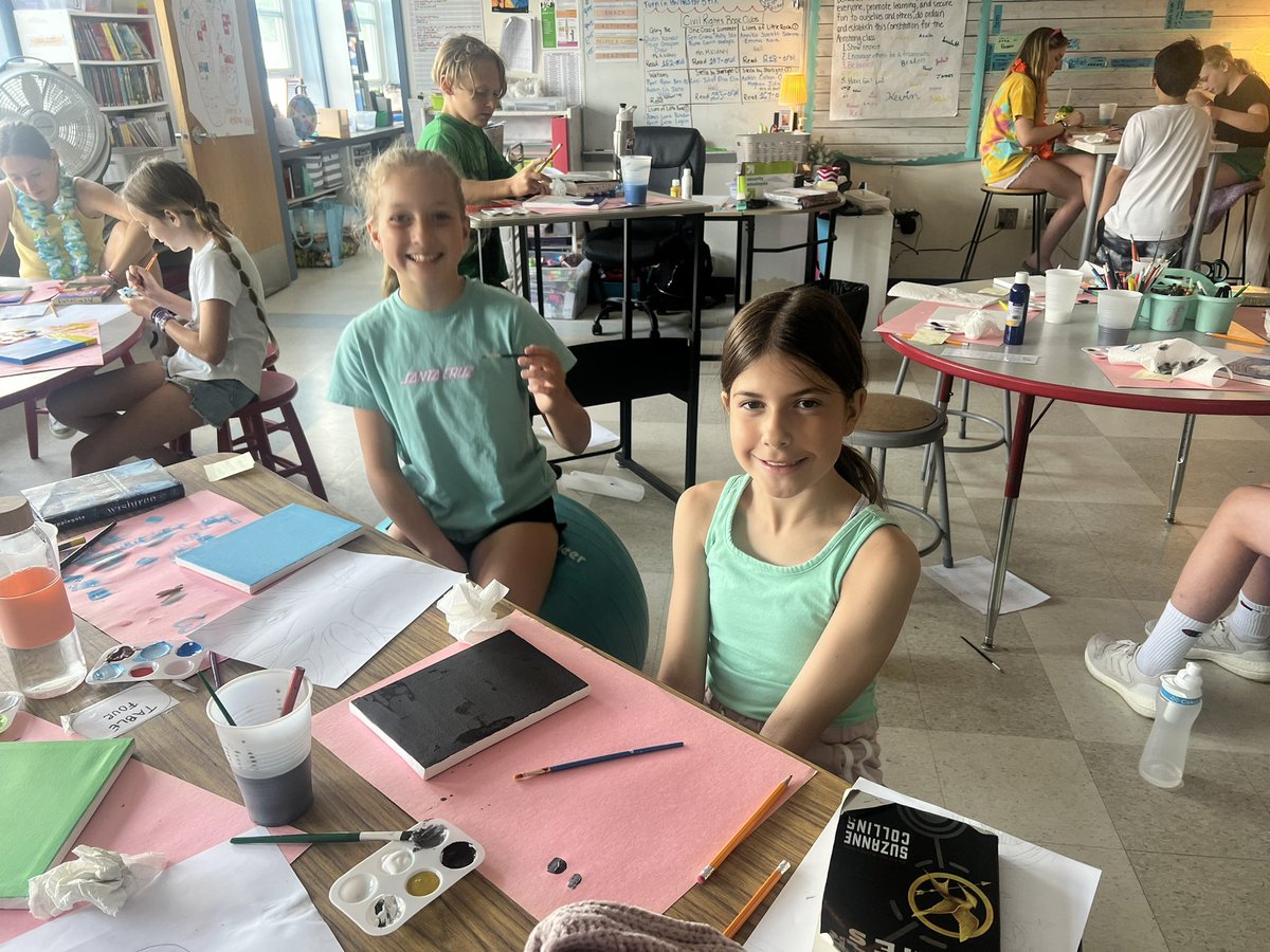 TeamMcArmstrong's tweet photo. Obsessed with these book cover canvas paintings that will allow these fifth graders to leave their mark on our classroom forever! 📚🎨✨ https://t.co/JcgfSZdPkj
