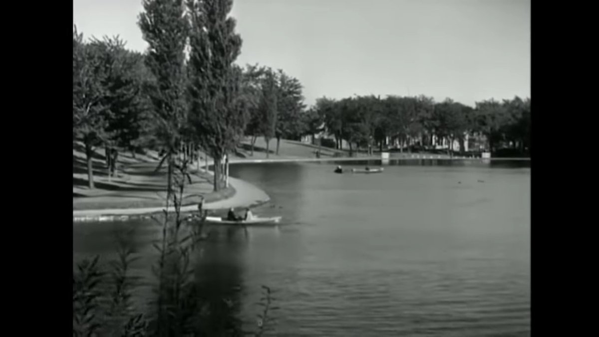 le parc lafontaine a montreal 1944