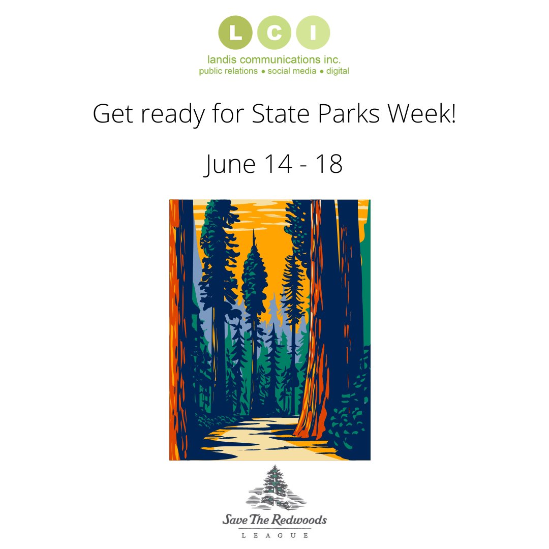 The #countdown for the Second Annual #CaliforniaStateParksWeek begins! Join us and (client) @savetheredwoods in celebrating our incredible #StateParks June 14 - 18. #California 🌲🌲🌲
