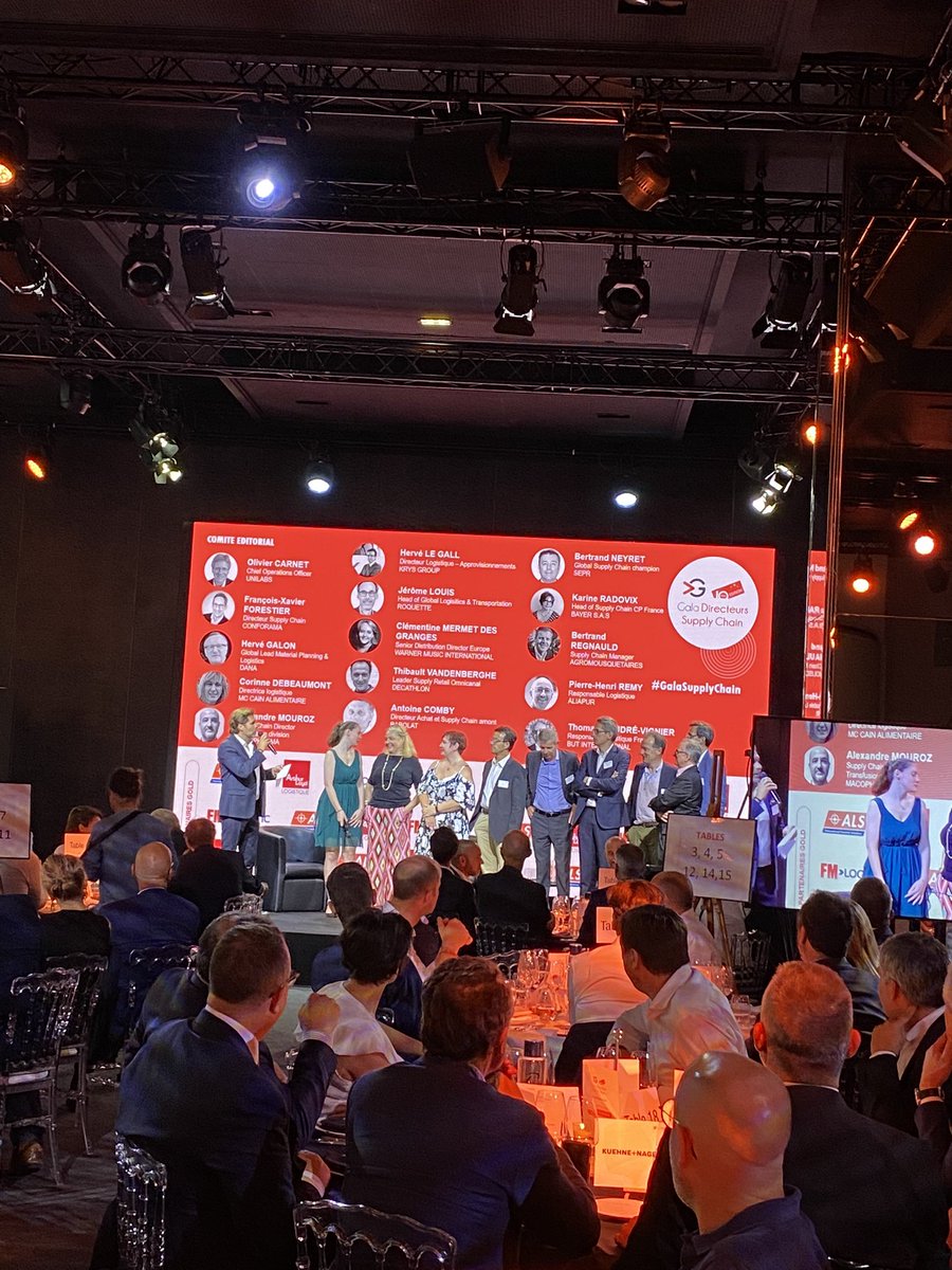 Agora_Managers's tweet photo. Le comité éditorial du #GalaSupplyChain monte sur scène! #OlivierCarnet @LauCourtois #FrançoisXavierForestier #HervéGalon - #HervéLeGall @MichaelLejard - #JérômeLouis - @clemdesgranges - #BertrandNeyret - #KarineRadovix #BertrandRegnauld https://t.co/3l1hIT6DDS