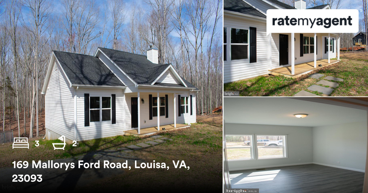 EdButlerRealtor's tweet image. 🛌 3 🛀 2
📍 169 Mallorys Ford Road, Louisa, VA, 23093

My latest sale on #RateMyAgent.
 0225 040 358
rma.reviews/dVEaPyEEiTZH

...
#ratemyagent #realestate