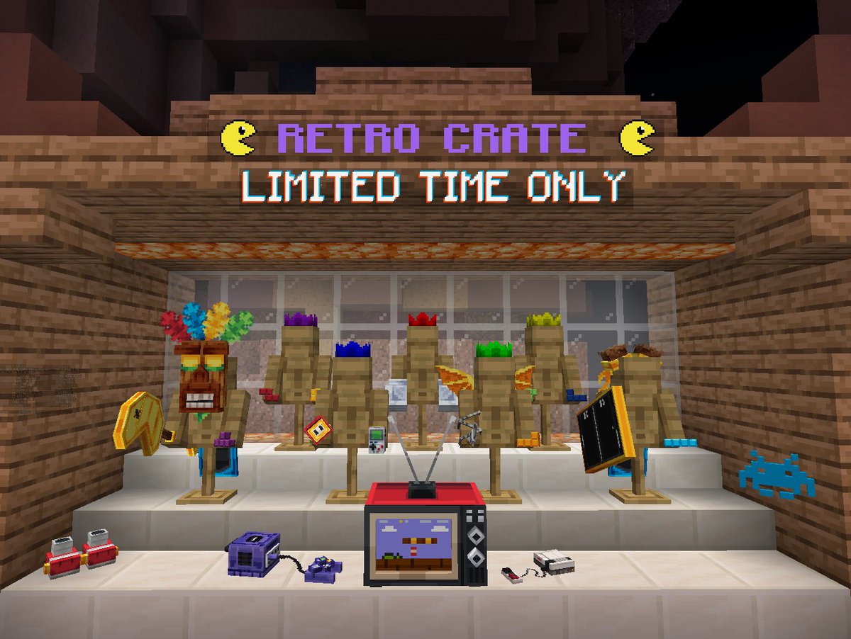 🕹️ Step back in time with our new Retro Crate on ManaCube! Unlock iconic items like the Fire Flower, Scorpion Spear, Sonic Boots, and even a Space Invader Pet. 🎮 Collect all 7 Tetris blocks to forge the ultimate weapon – TETRIS AXE! #manacube #minecraft #retrogaming