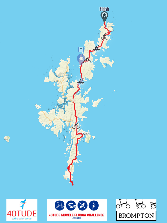 curebowelcancer's tweet photo. Day 2 complete as the #MuckleFluggaChallenge team tackle the Shetland Isles on Brompton Bikes and inflatable kayaks 🤩👏

Follow their progress live tomorrow for their last leg:
https://t.co/91yLsfzJ65

So far they've raised £17K for #bowelcancer:
https://t.co/nXPPPvYZ1s https://t.co/mN4PkI2nta