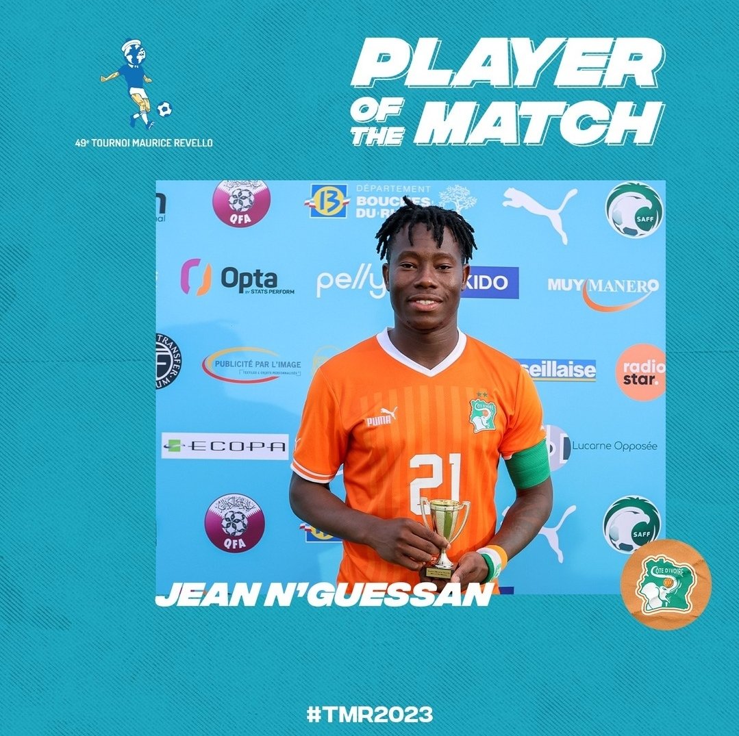 Jean N'Guessan et la Côte d'Ivoire se sont imposés face au Panama pour leur entrée en lice dans le Tournoi Maurice Revello après la séance de TAB. 🇨🇮✅️ 

Il a même été élu HOMME DU MATCH ! 🏆 #OGCNice