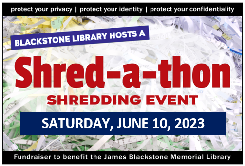 3 days from today: Shredding event @ Blackstone Library - mailchi.mp/blackstone/shr…