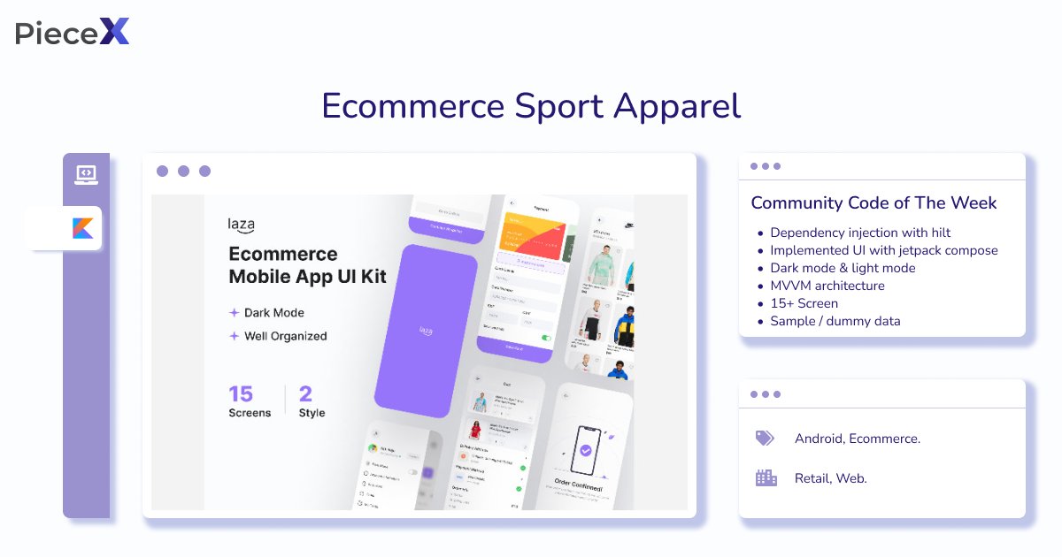 piecex_com's tweet image. 🛍️⚽ Elevate your sport apparel ecommerce with our UI-Kit source code! 🎨✨ Explore 15 stunning screens/designs crafted with jetpack compose and material 2. 🚀
 
Download For Free!
hubs.li/Q01SfR990

#CommunityCode #Ecommerce #UIKit #SportApparel #PieceX