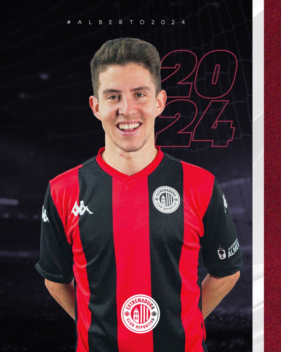 CDExt1924's tweet photo. 📣 OFICIAL | Alberto Izquierdo, cuarta renovación del #CDExtremadura 📝🤝

El lateral seguirá una temporada más siendo pieza clave en el equipo.

#Alberto2024 #OrgullodeExtremadura https://t.co/gkGmPoo8Mo