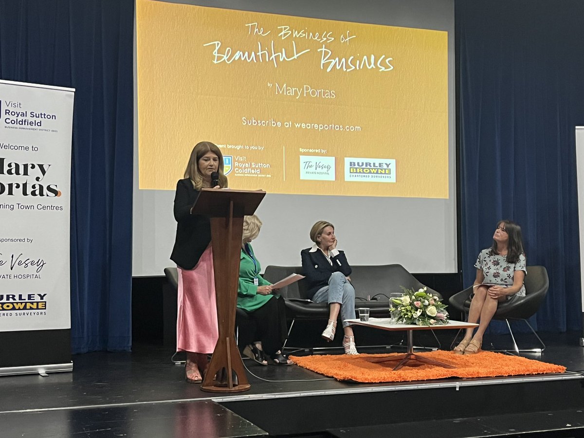 Meta4ltd's tweet photo. Absolutely brilliant and incredibly inspiring @maryportas thanks to @Sutton_BID for arranging! Got my creative juices flowing now for #Usness for #suttoncoldfield https://t.co/iOZpcHxIFk