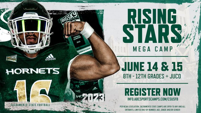 lapan_jeremy's tweet photo. REMINDER: 1 week away from the the biggest camp on the West Coast. Show up, show out, and prove why YOU are a big time D1 Athlete‼️‼️

QUOTE RETWEET this post if you are coming!

NOTE: Registration closes in June 9th.

#StingersUp #CollegeFootball 

https://t.co/oYiXFMviIi https://t.co/uoIOnrJooR