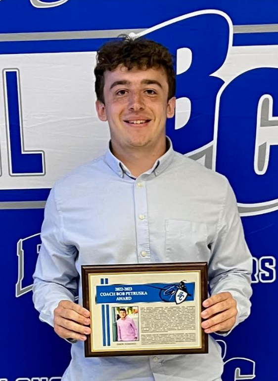 Congrats to Drew Edmond on being selected to receive the Petruska Award. This award is given based on attitude, dedication, leadership, being a good representative of BC, &amp; career athletic representation.  Coach Petruska would been proud to have Drew as a captain of his team!