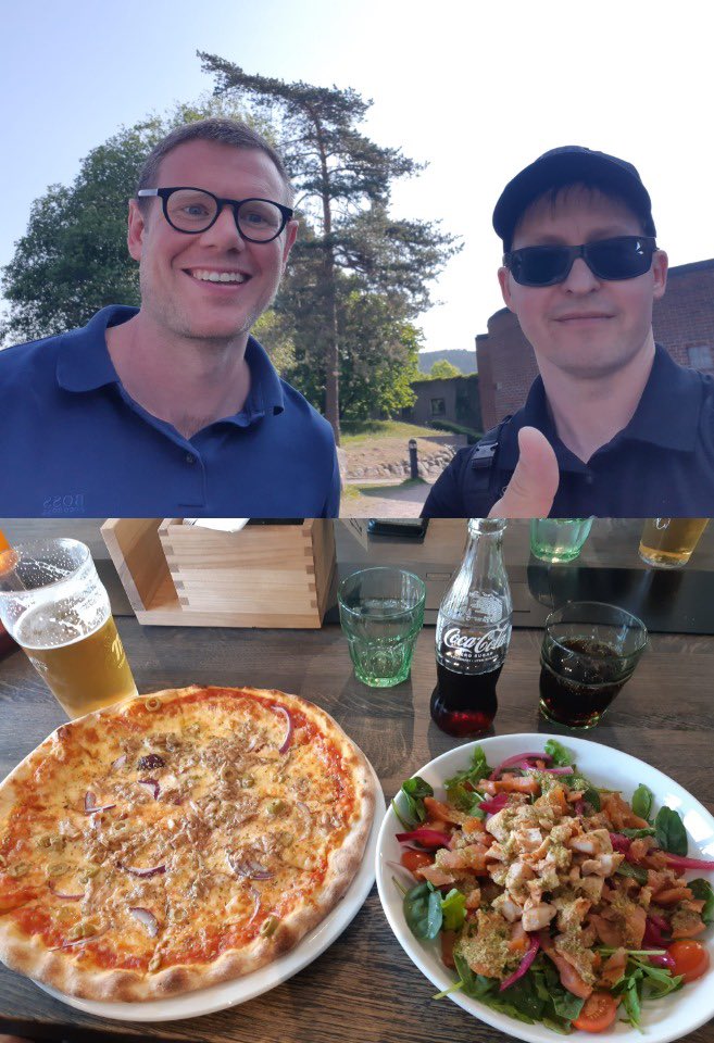 Great to have a two day ‘Nordic muscle meeting’ with Juha Hulmi, <a href="/VissingKristian/">Kristian Vissing</a> <a href="/TrulsRaastad/">Truls Raastad</a> &amp; Niklas Psilander in Olso

Can you guess which meal belonged to Juha or I. Yes, it’s a salmon salad with additional chicken!
